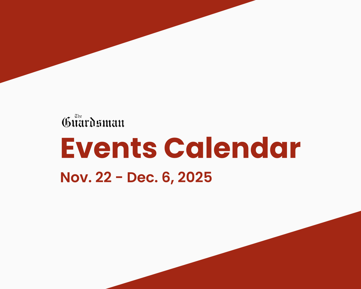 Events Calendar Nov. 22 - Dec. 6