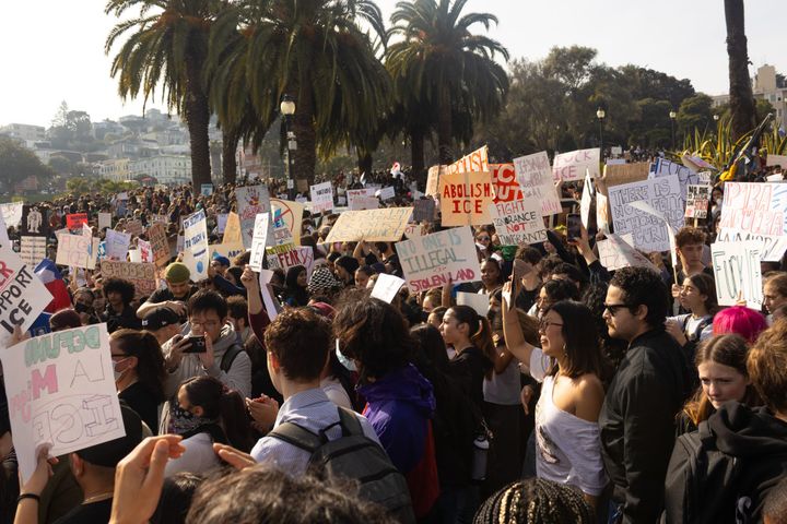 Thousands Rally in Dolores Park to Demand 'ICE Out'