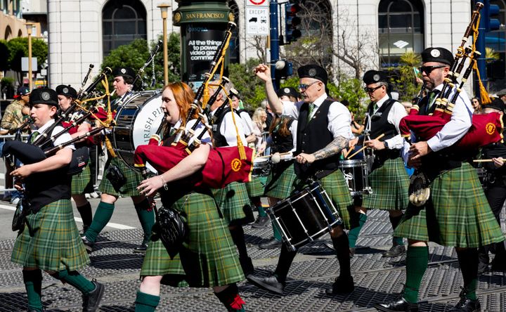 Crowds Gather to Celebrate Saint Patrick's Day Parade