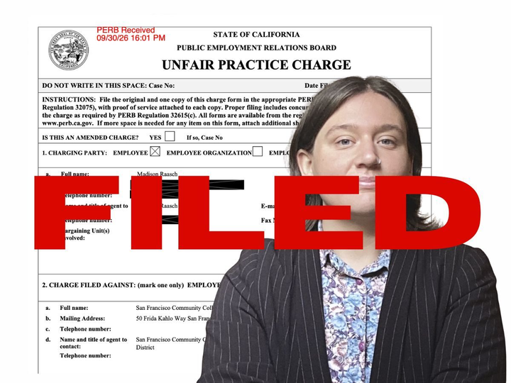 Student Leader Files Unfair Labor Practice Charge Against City College