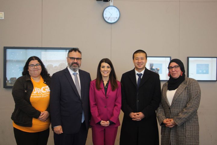Assembly member Stefani, City College Students Mark Law Expanding Abortion Medication Access