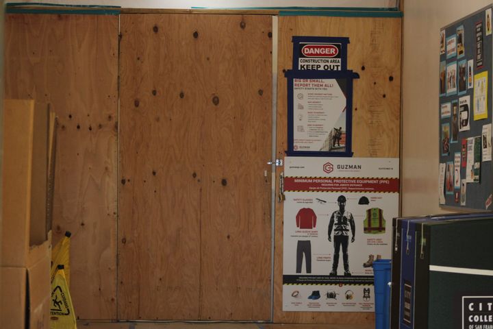 Construction Underway at John Adams Center, Access Limited