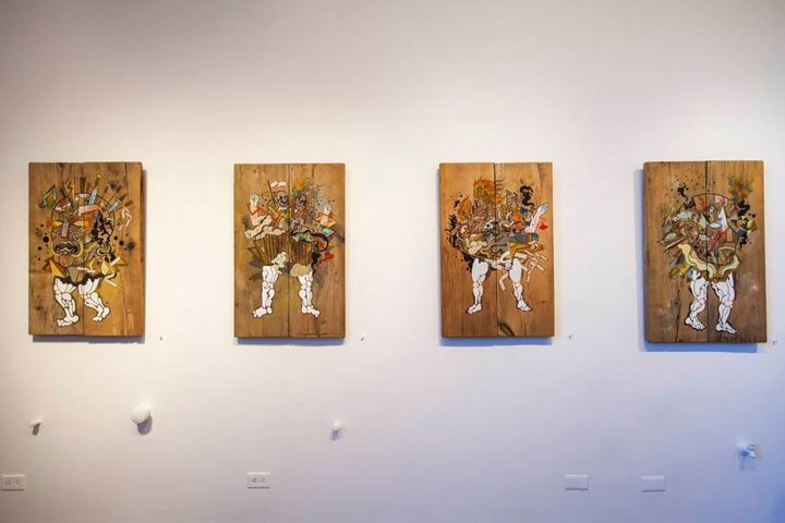 Colorful exhibit feeds viewers' imaginations