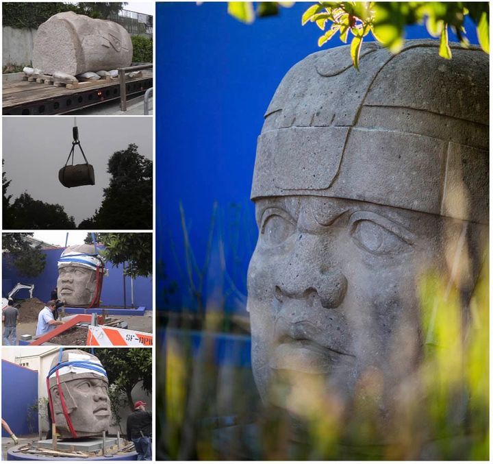 Olmec head made out of volcanic rock turns 10