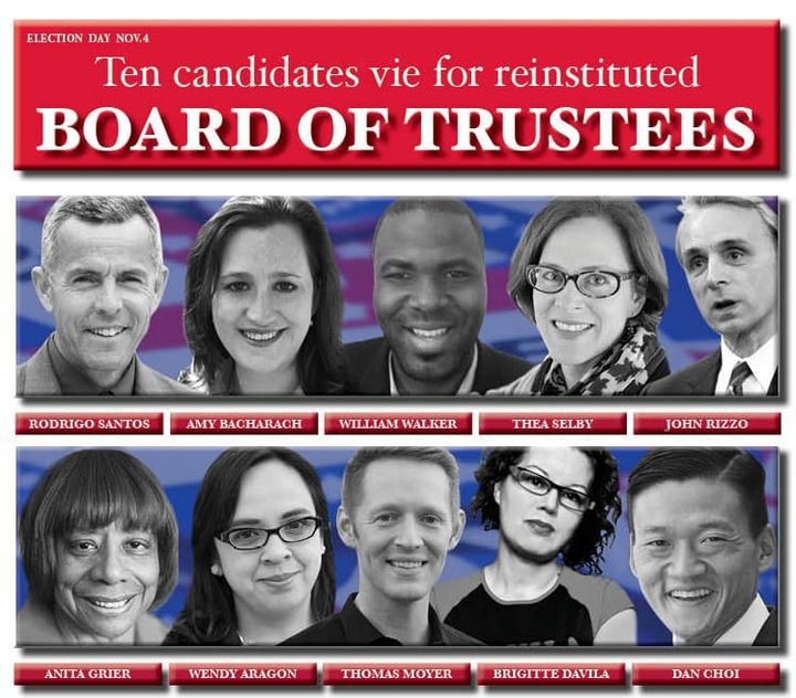 Ten candidates vie for reinstituted Board of Trustees