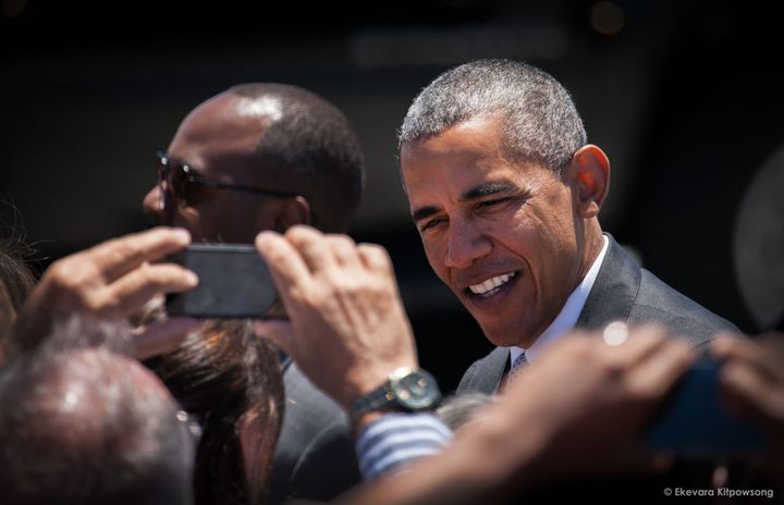 Guardsman captures President Obama arrival in San Francisco for the U.S Conference of Mayors