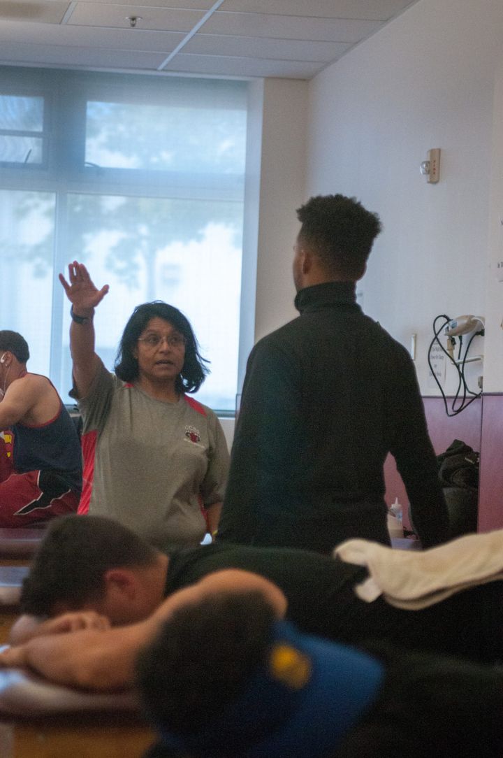 Athletic Trainer Is College’s Secret Champion