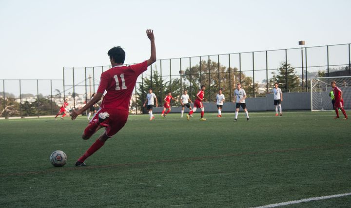 CCSF Men's Soccer team battle, prevail