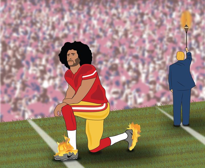 Americans split over protest