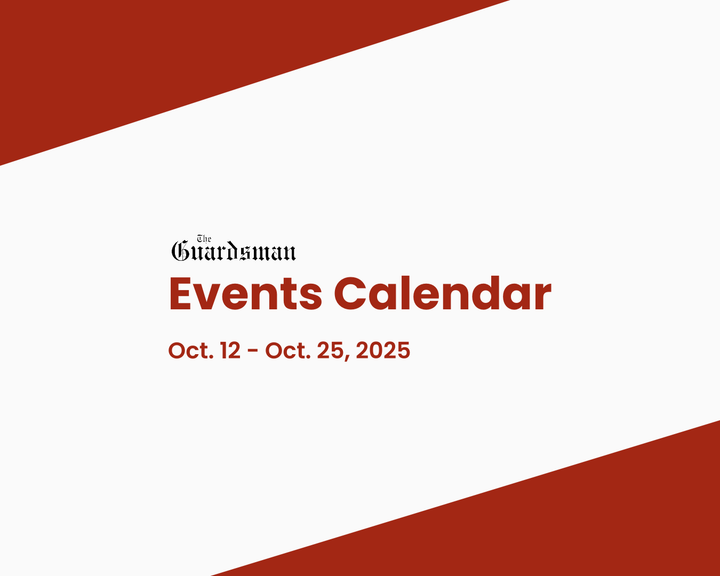Events Calendar 10/12-10/25