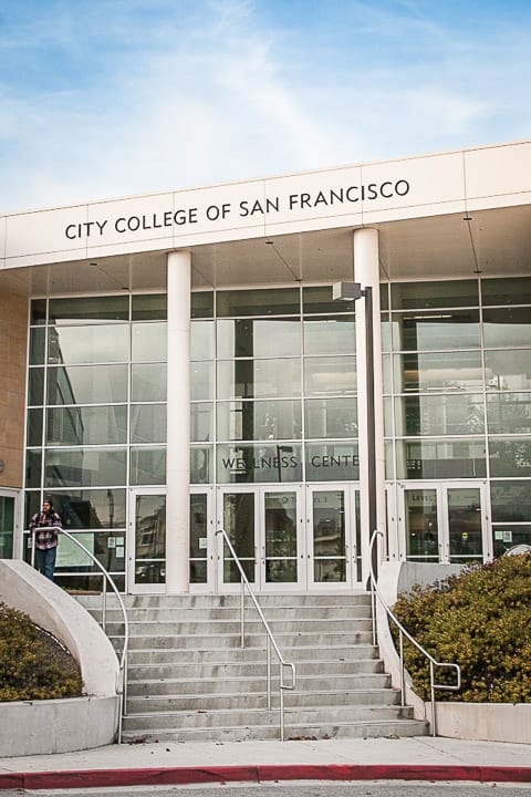 The front of the City College of San Francisco's We;;ness Center on Ocean campus, Monday, Dec. 2, 2013. Photo by Santiago Mejia/The Guardsman