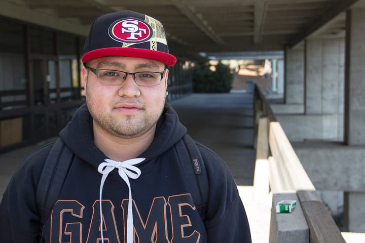 Steve Monge, Business Major, Age 23. Photo by Khaled Sayed/The Guardsmen