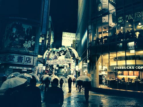 Shibuya Crossing on Friday, Dec. 20, 2013. This pedestrian crossing is one of Tokyo's most popular and busiest streets. Photo by Calindra Revier/The Guardsman