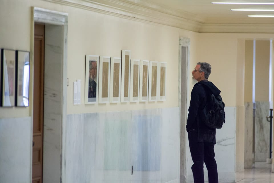 Ken Light and Lou Demmatteis' work can be viewed on the ground floor at City Hall.