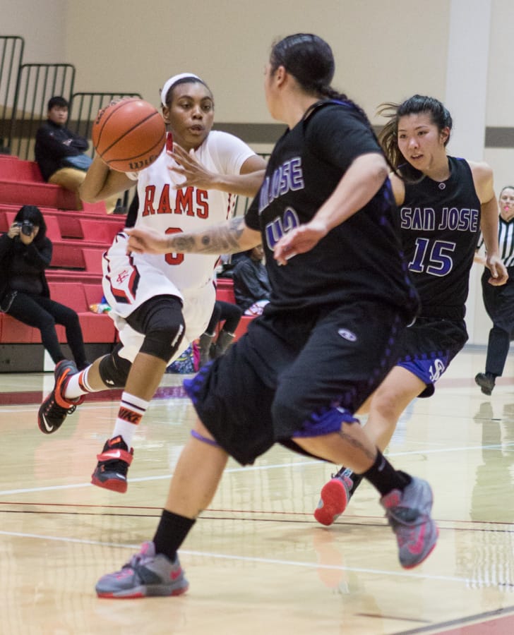City College Women's Basketball defeats San Jose City College 67-48. Feb. 6, 2015. Photo by Khaled Sayed