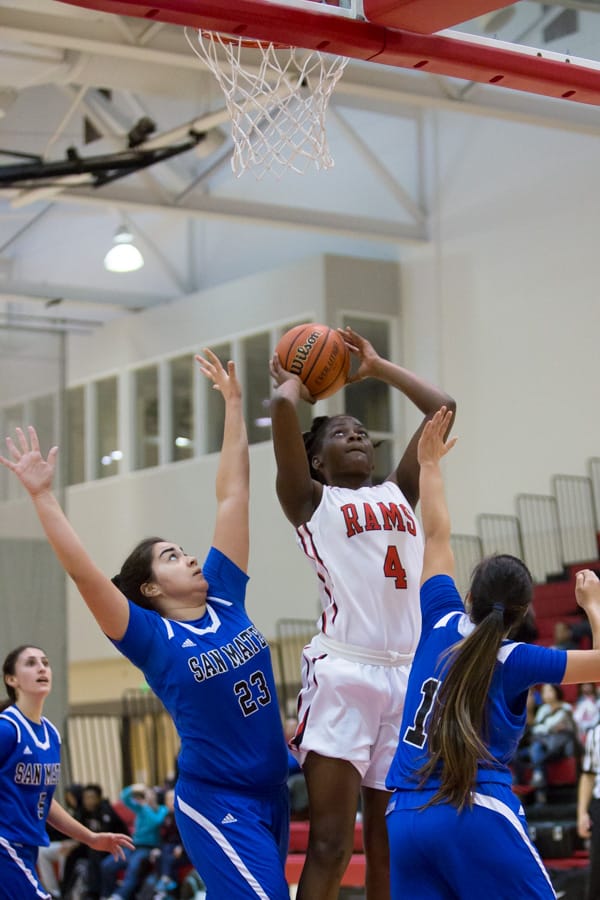City College Of San Francisco beat San Mateo College 76-50 in Women’s Basketball, Jan. 23, 2015 Photo by Khaled Sayed