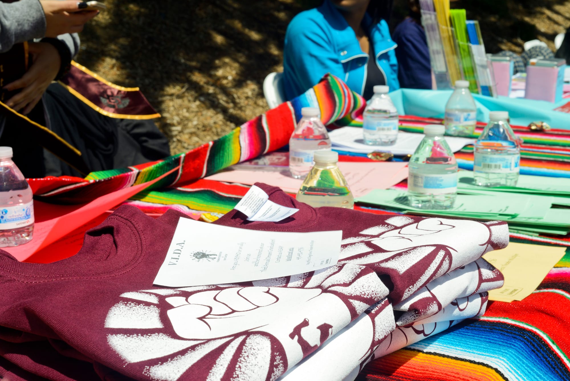 VIDA members participate on Frisco Day and give out information on how to finance your education as an undocumented student on Frisco Day at City College on Friday April 24, 2015. 