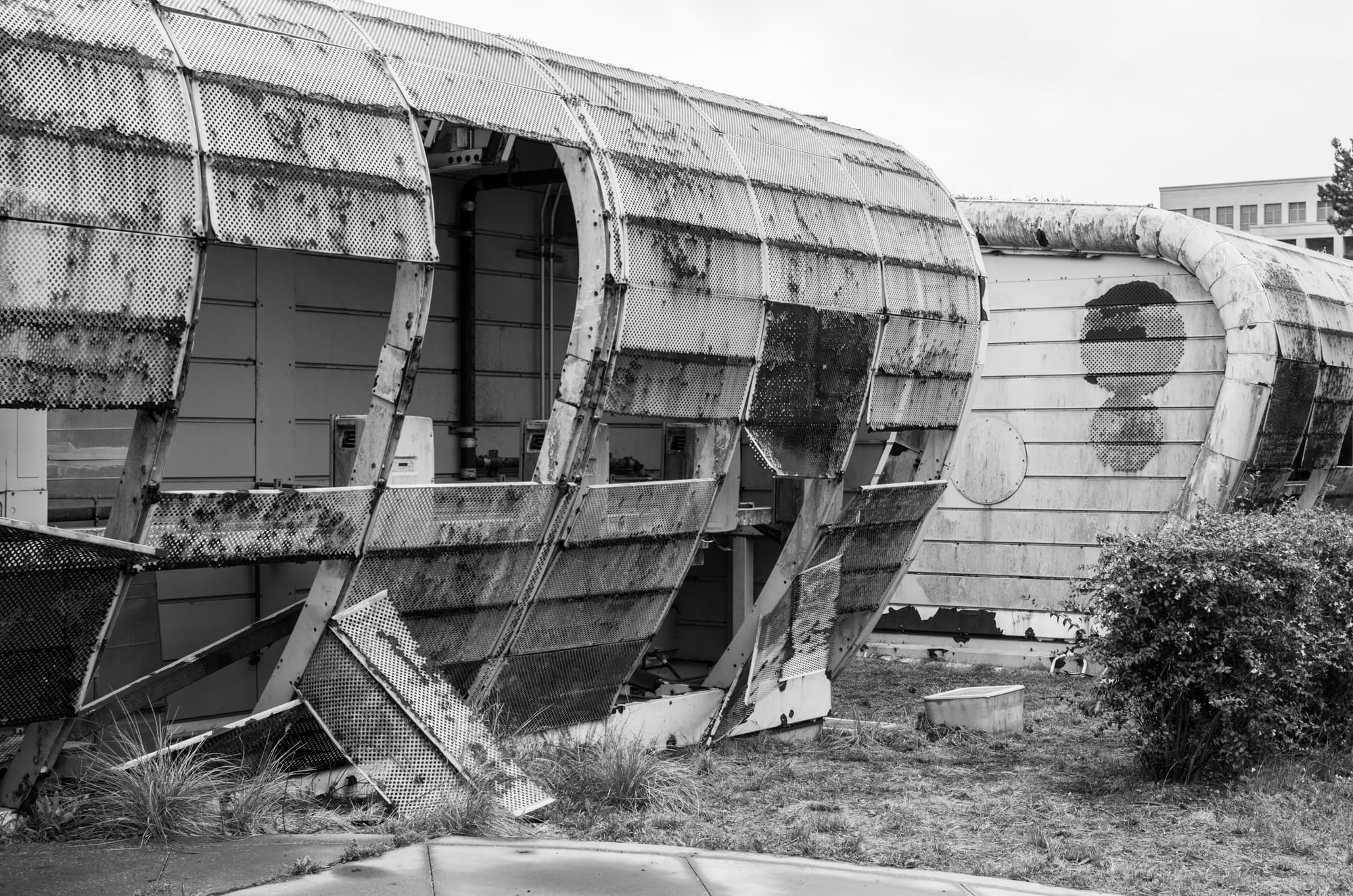 Deteriorated panels that once protected the center's exterior have fallen off the buildings as a result of the large amount of salt in City College's marine atmosphere. (Photo by David Horowitz/The Guardsman)