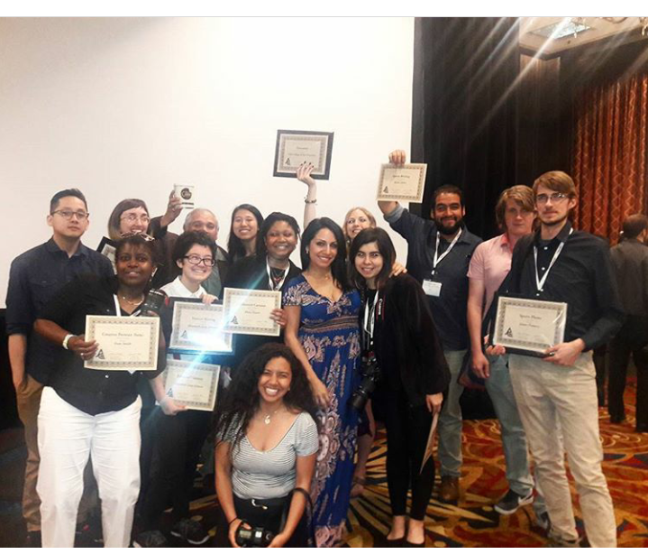 Our staff celebrating their win after JACC Awards ceremony.