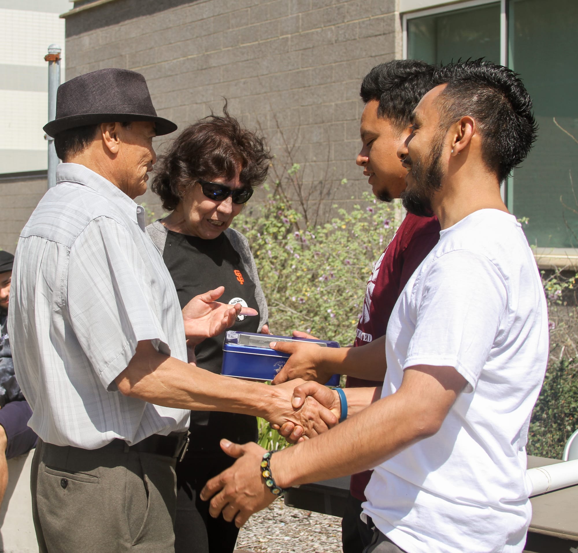 DACA rally in Ram Plaza at the Ocean Campus on September 15, 2017. Photo by Franchon Smith.