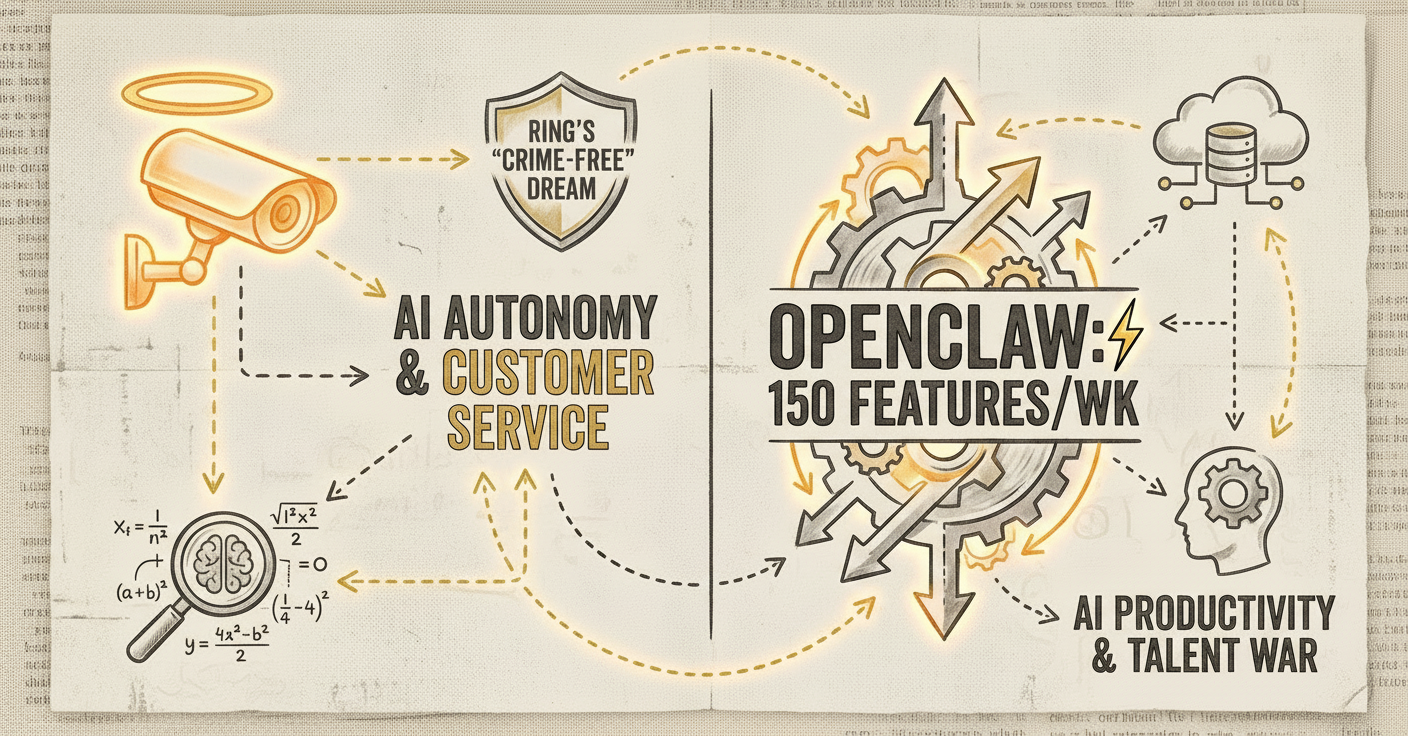 Ring’s “Crime-Free” Dream vs. OpenClaw’s 150 Features/Week