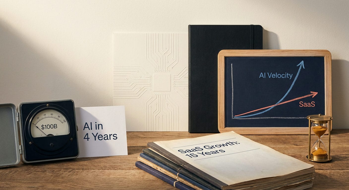 AI Hit $100 Billion in Four Years, SaaS Took Fifteen