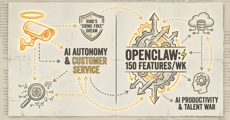 Ring’s “Crime-Free” Dream vs. OpenClaw’s 150 Features/Week
