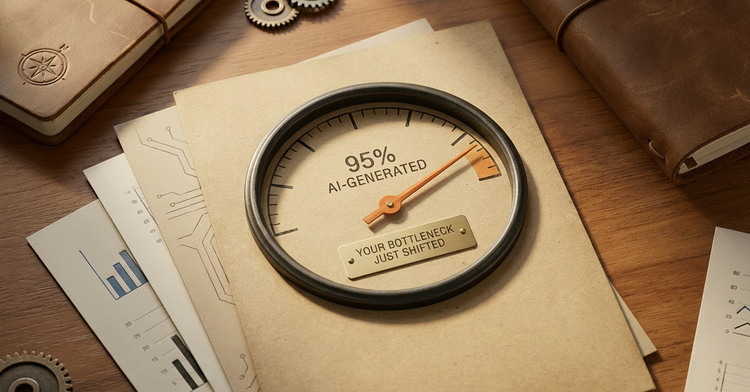 Software's vanishing act: 95% of code is now AI-generated and the 20% YC clone risk.