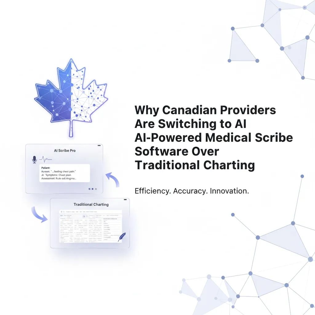 Why Canadian Providers Are Switching to AI-Powered Medical Scribe Software Over Traditional Charting