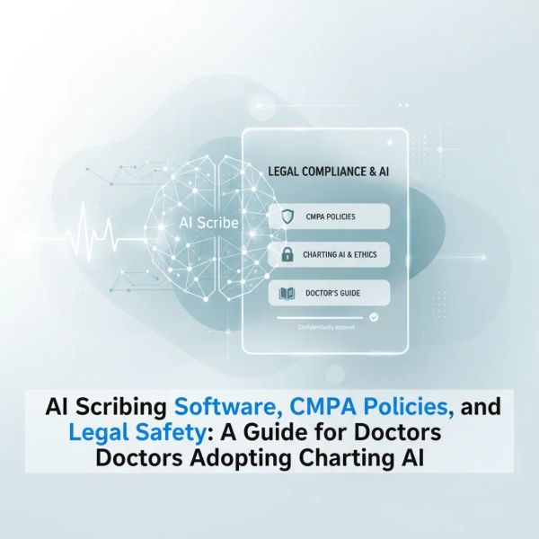 AI Scribing Software, CMPA Policies, and Legal Safety: A Guide for Doctors Adopting Charting AI