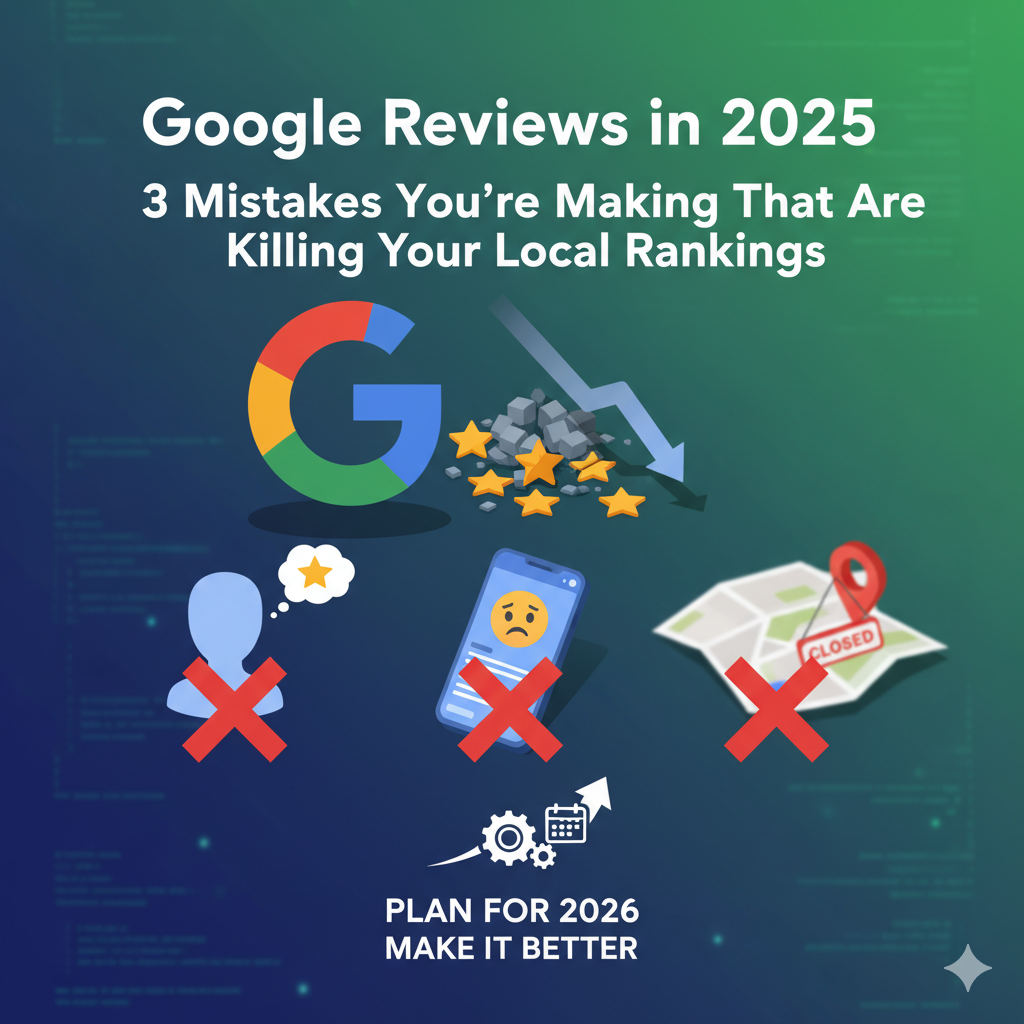 3 Mistakes You're Making That Are Killing Your Local Google Rankings