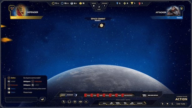 A Gif of a space battle in Twilight Imperium Digital