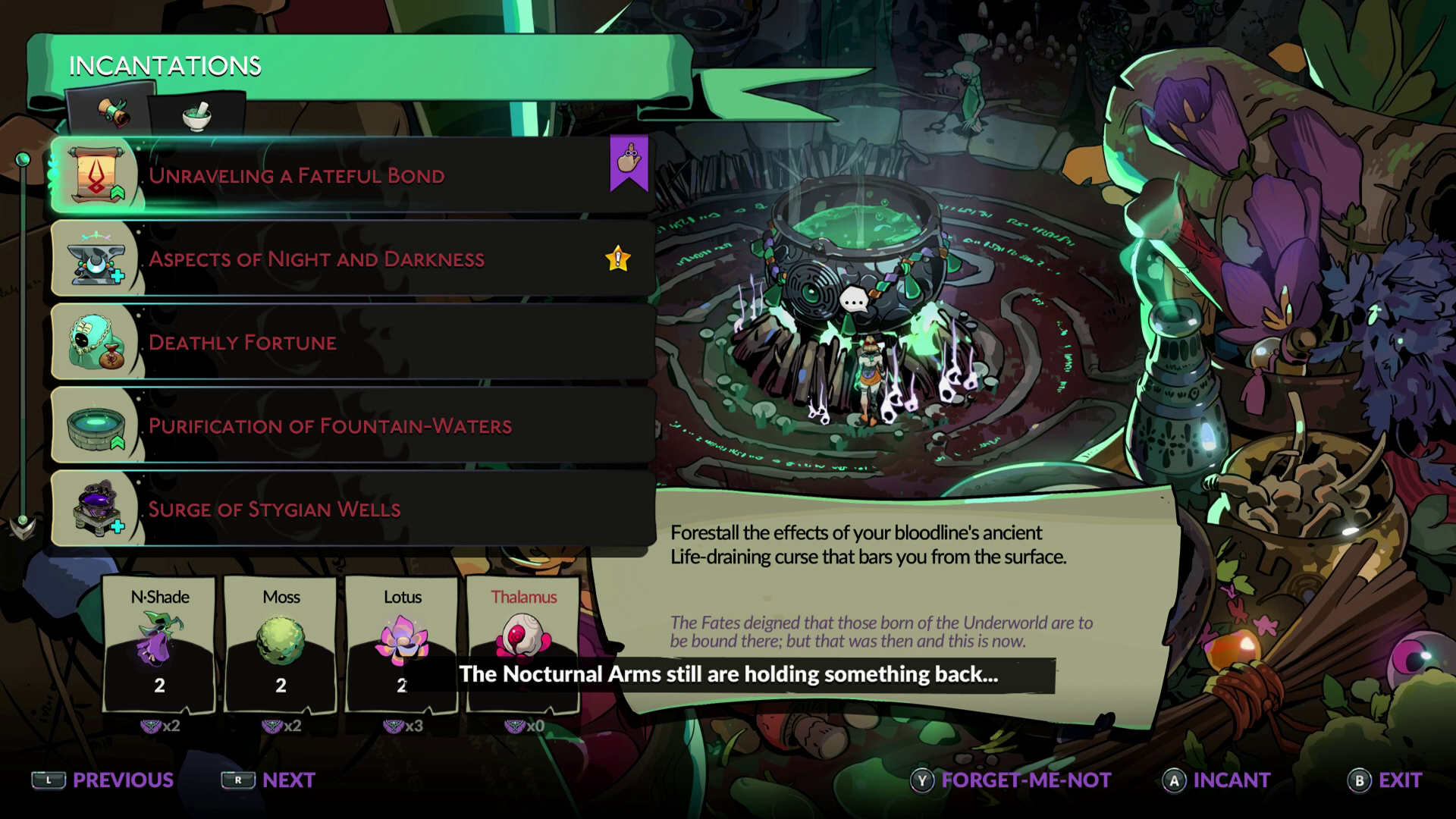 Melinoë attempts to cast a powerful spell in Hades 2