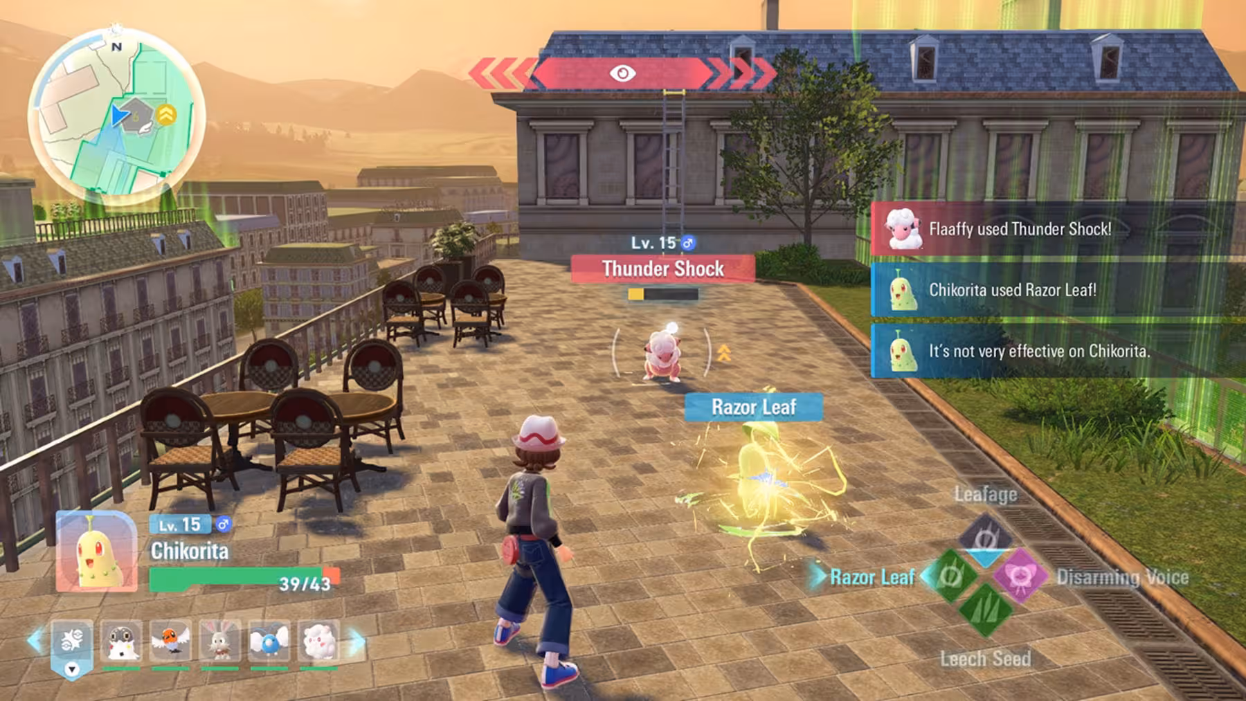 Two Pokemon battle in Legends: Z-A