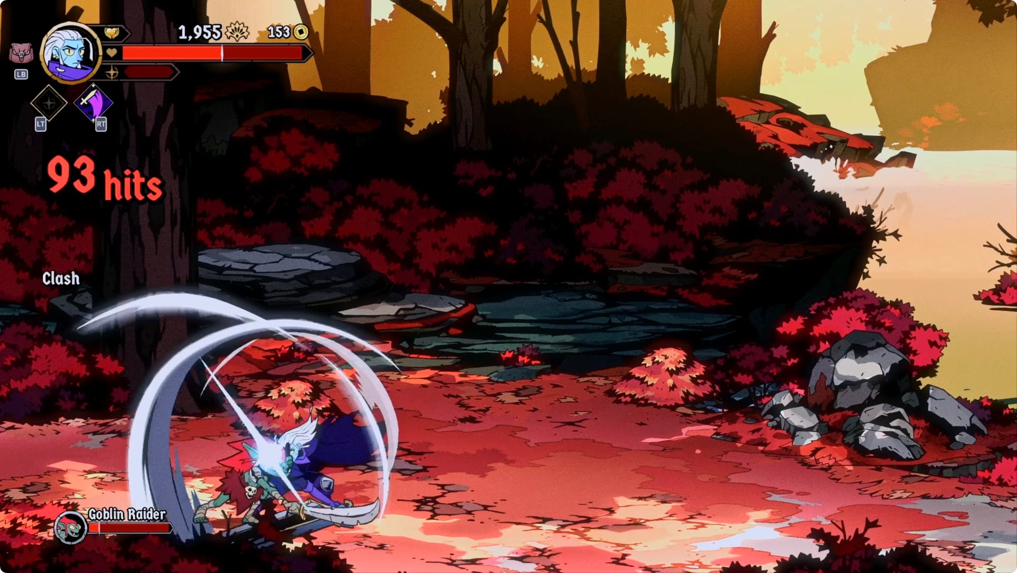 A player performing a successful Clash in Absolum