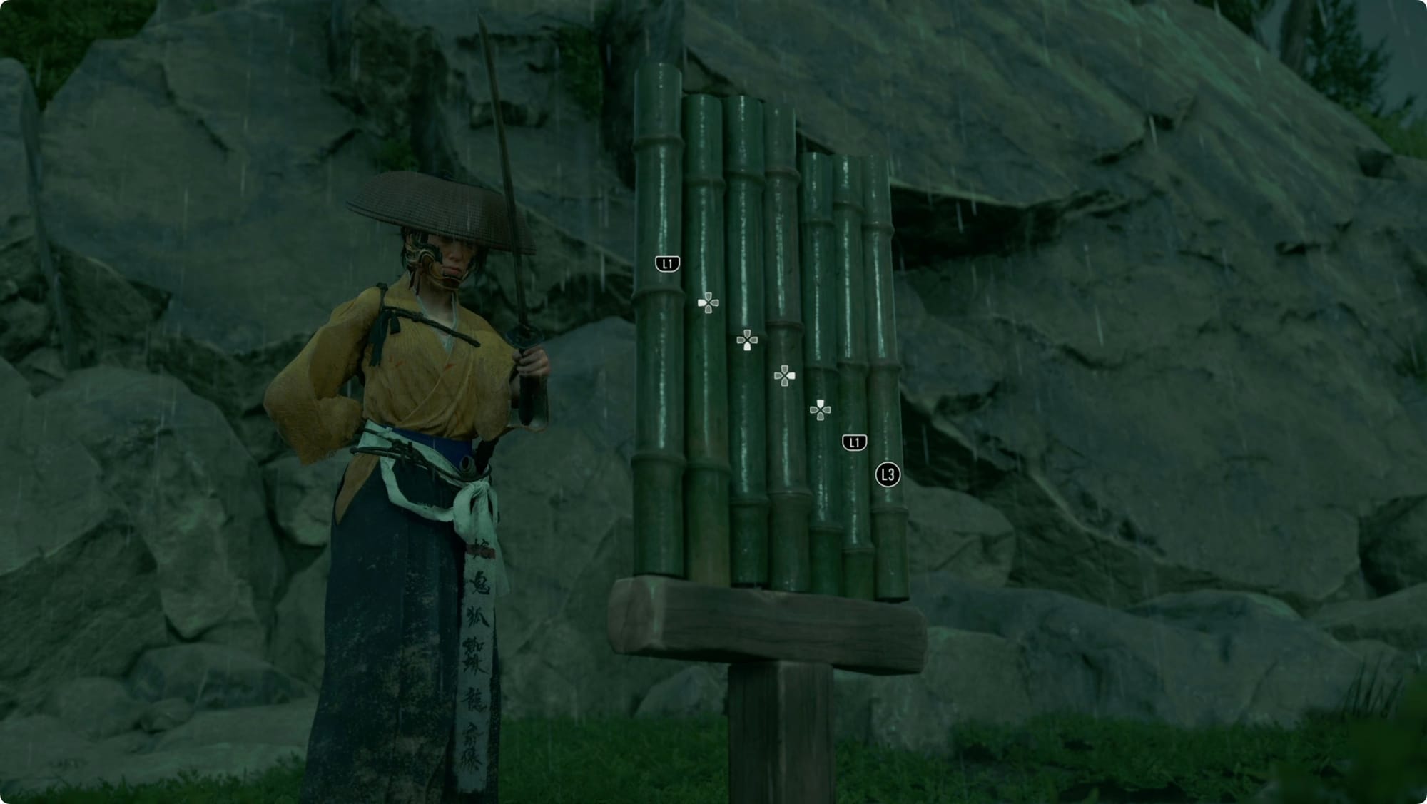 Atsu at a difficult bamboo strike