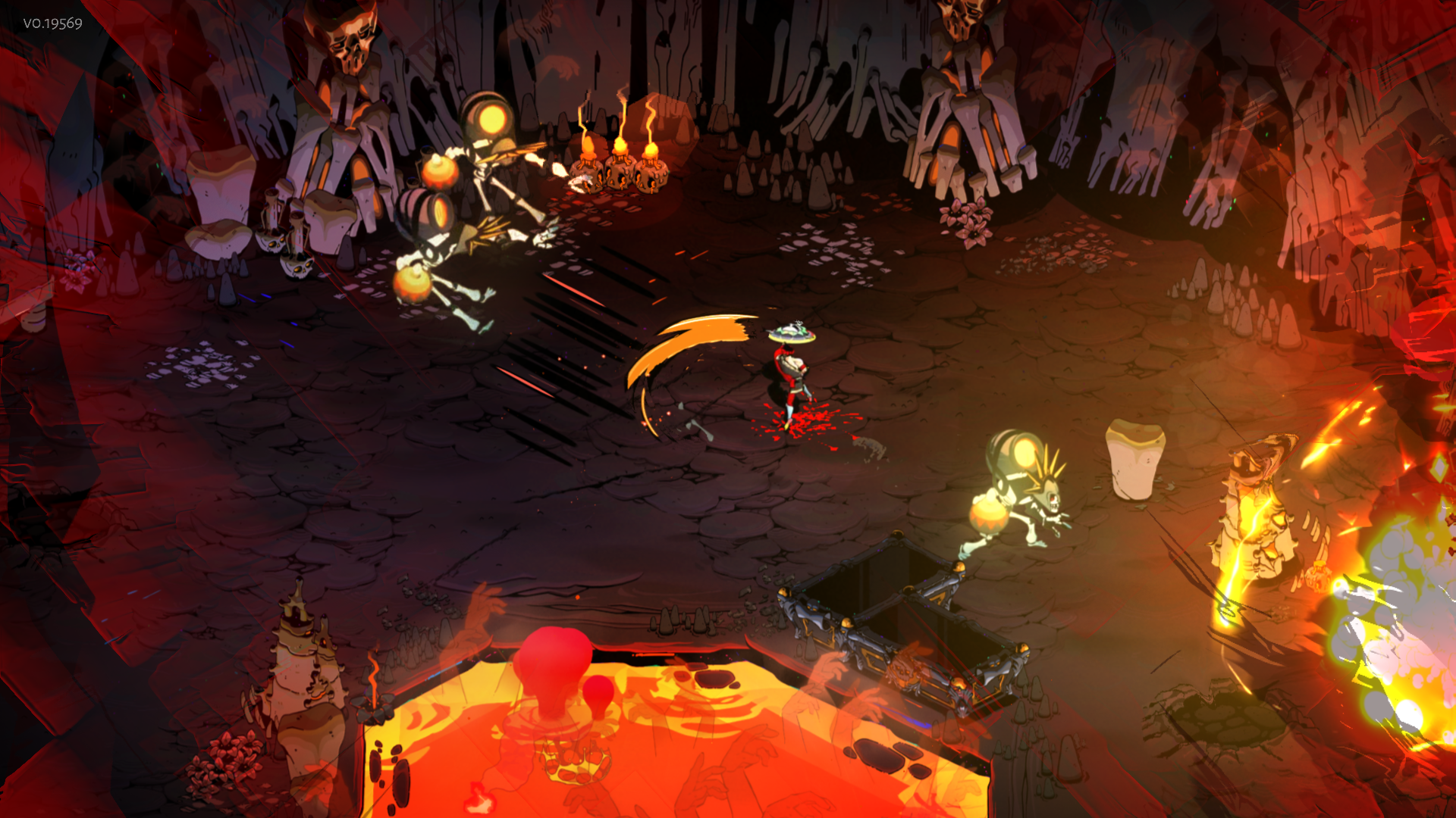 Zagreus battles through Asphodel in Hades