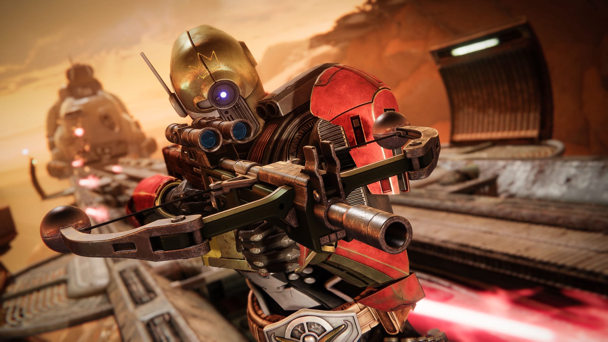 A Titan rolls around with new Star Wars weapons in Destiny 2: Renegades