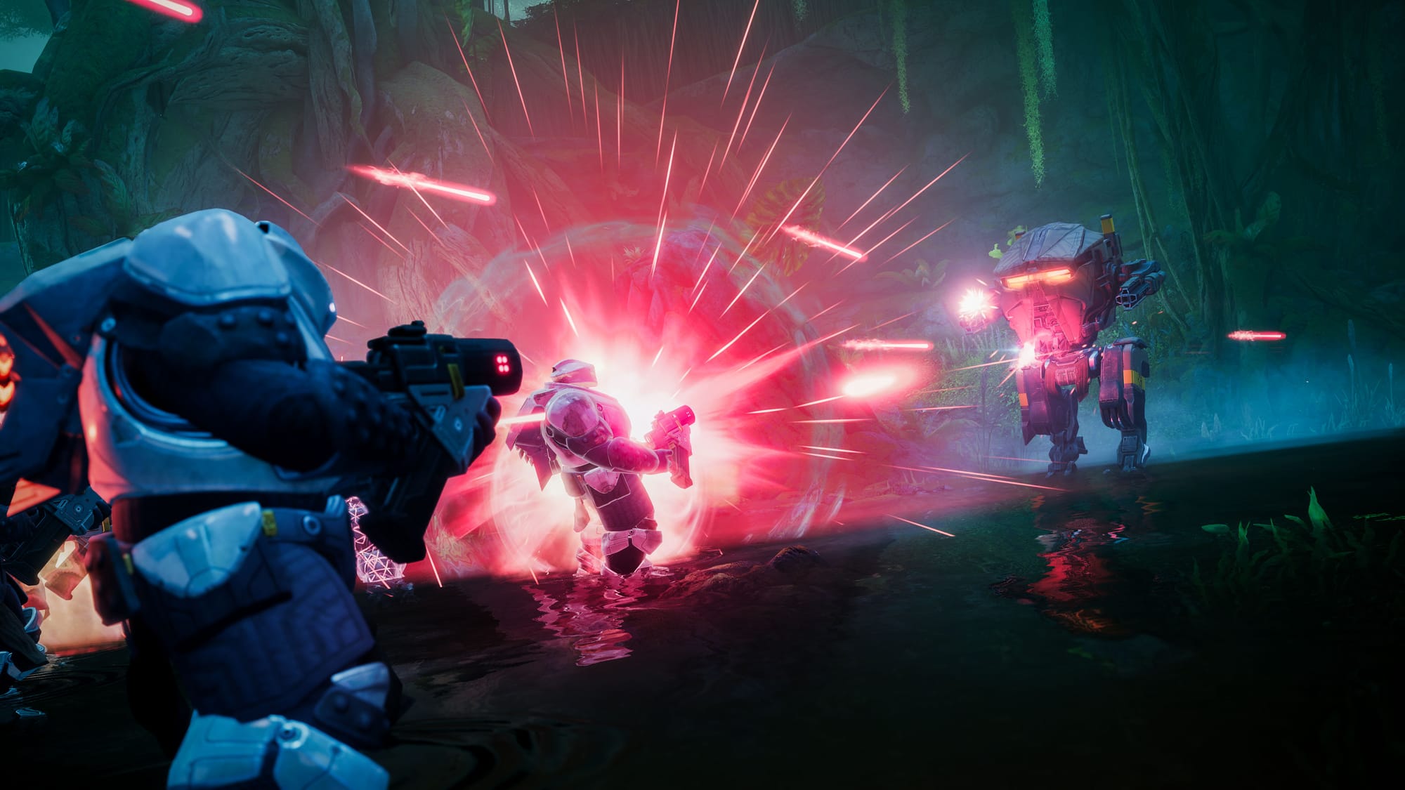 A player pilots a cabal mech in Destiny 2: Renegades