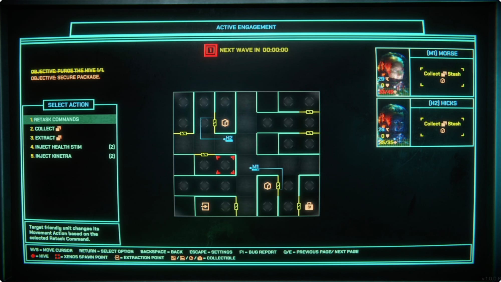 The display you see for most of Xenopurge