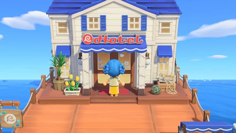A villager going to a hotel