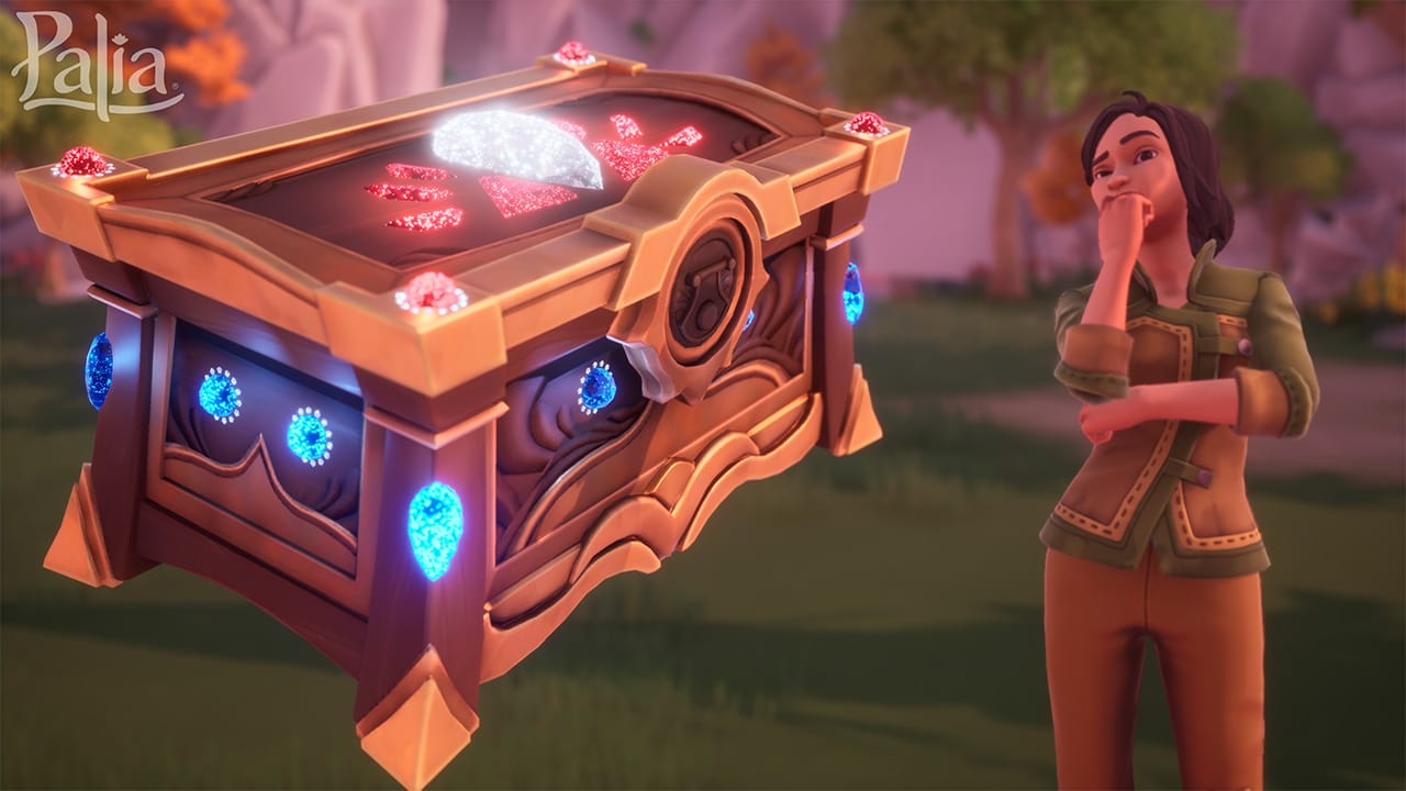 The new ornate storage chest in Palia, which can be unlocked through the in-game cash shop.