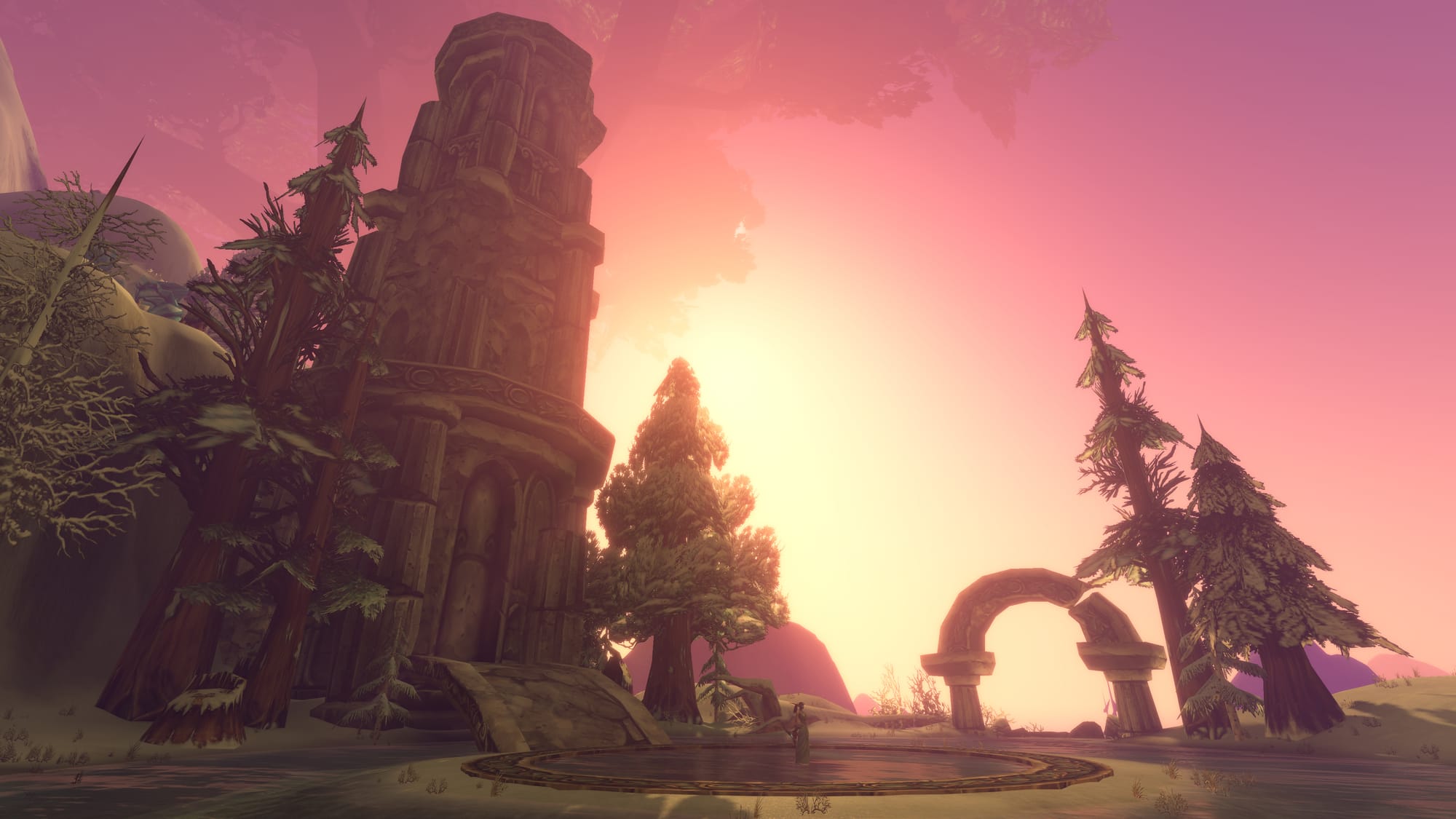 A screenshot of a raid in Mount Hyjal from World of Warcraft Forever
