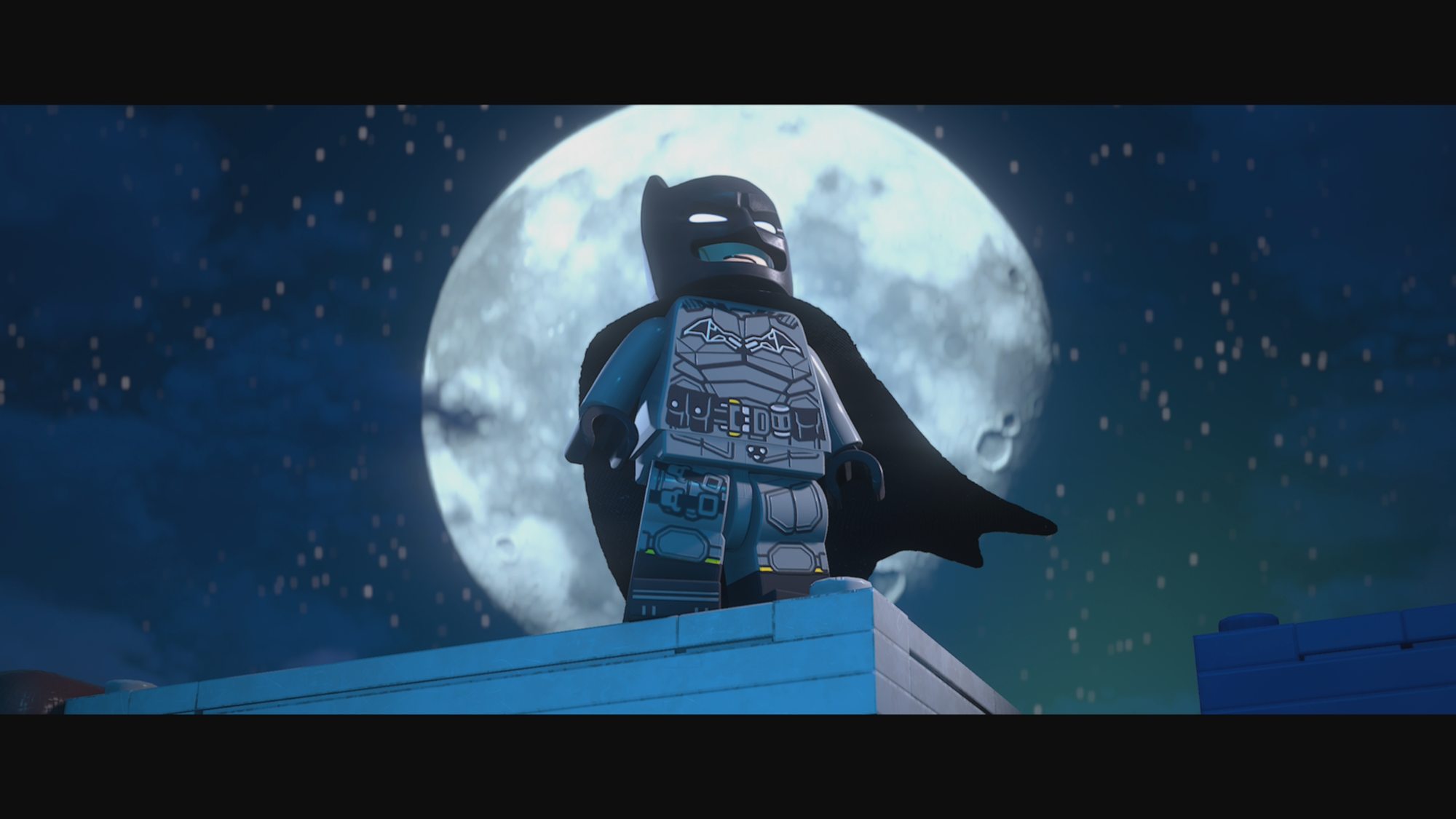 Screenshot of Batman in front of the moon