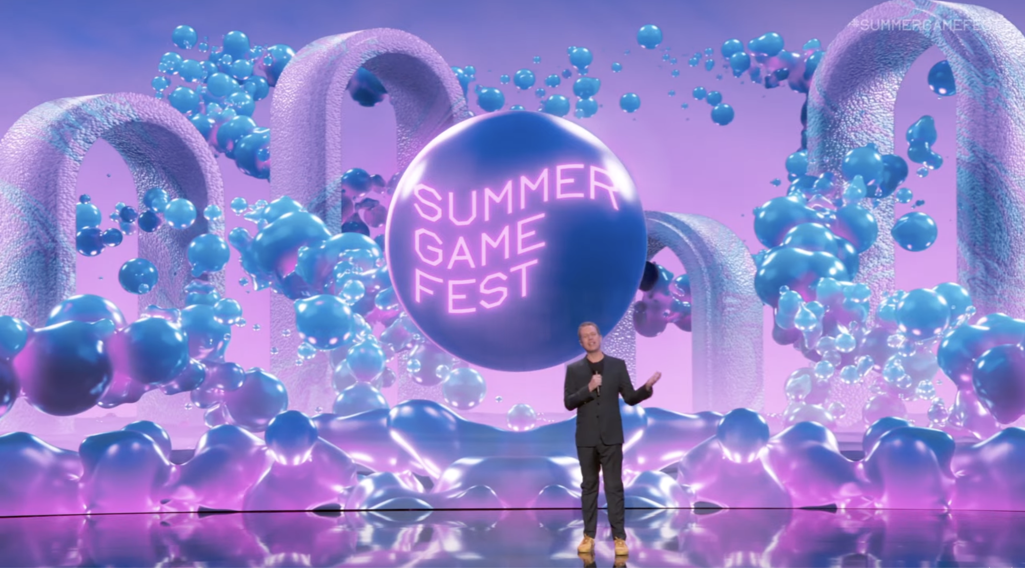 Photo of the Summer Games Fest stage