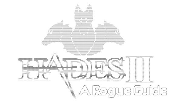 An ASCII version of the Hades logo with Cerberus in the background