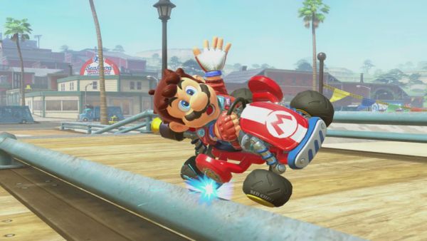 How to rail grind, wall ride, and charge jump in Mario Kart World