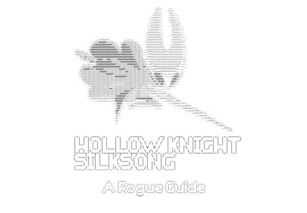 ASCII art of Hornet from Silksong