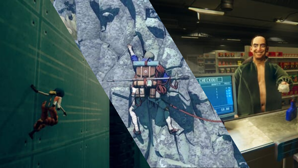 Screenshots from Motorslice, Cairn, and Hellmart