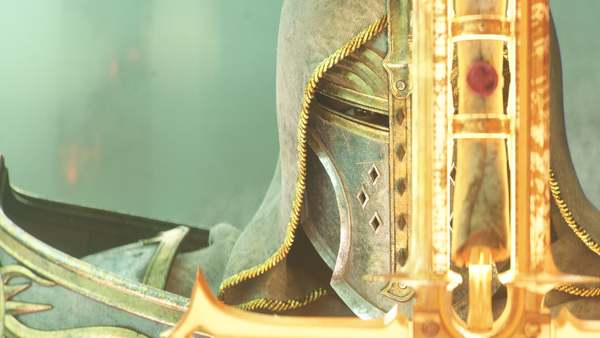 Paladin poses with sword in Diablo 4